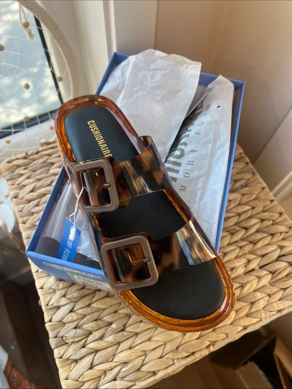Cushionaire tortoiseshell slide